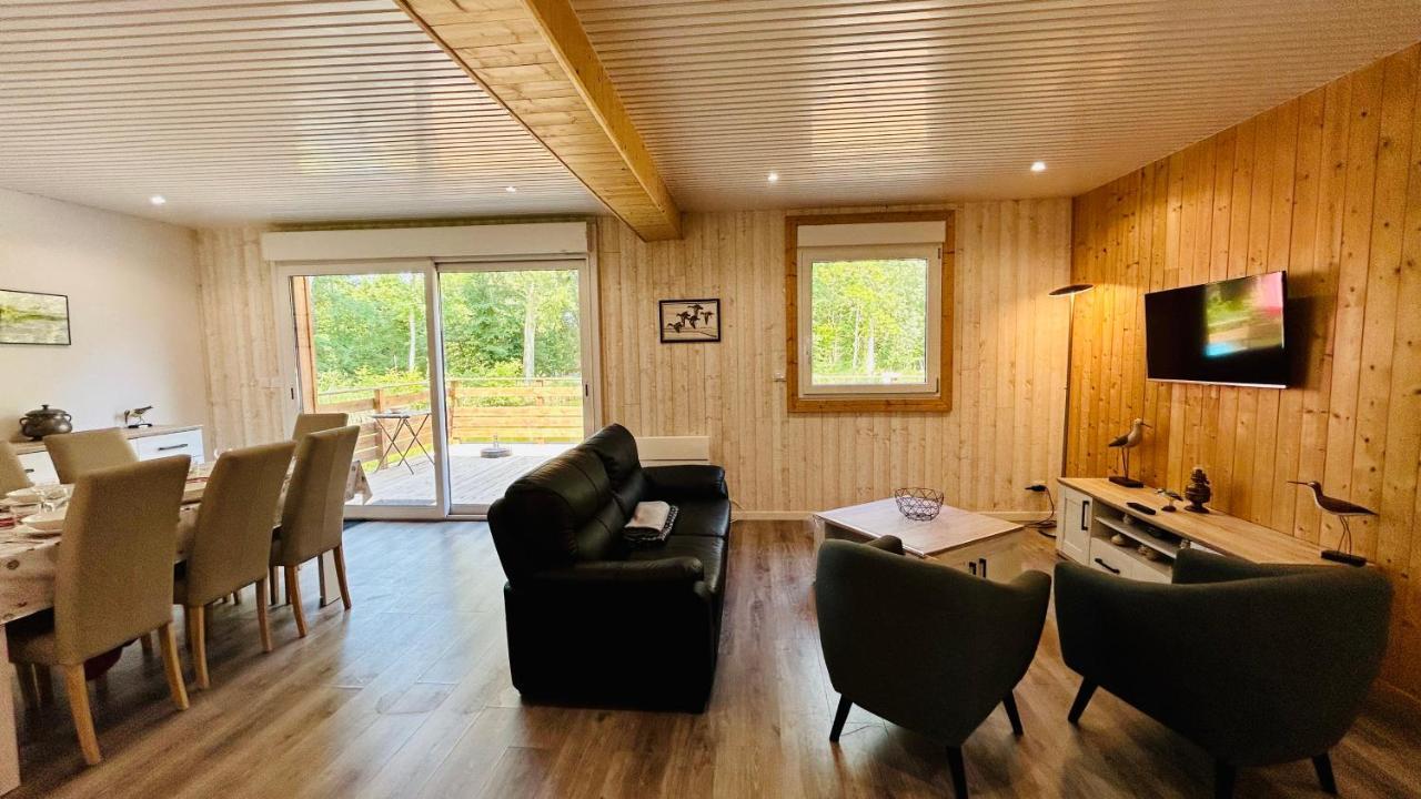 Chalet Avec Terrasse Sur Pilotis Vue Sur L'Etang Rue  Exteriér fotografie